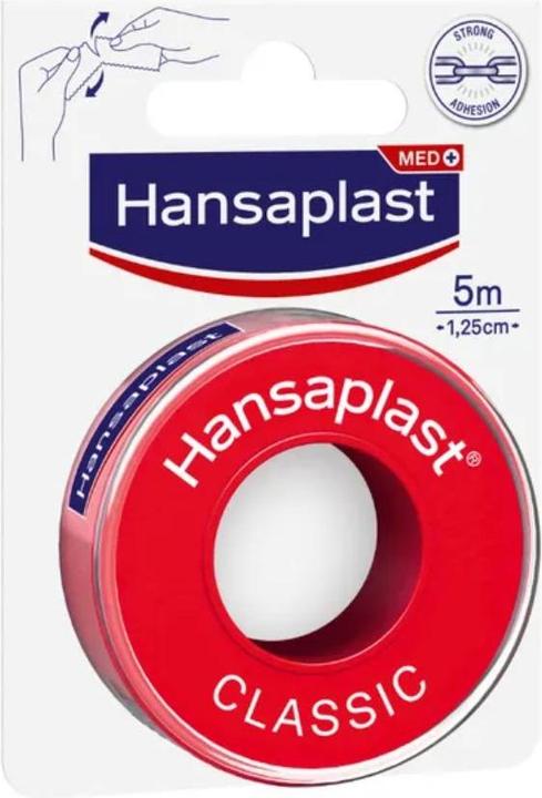 Actual product image Hansaplast Fixierpflaster Classic 5m x 1,25cm (1x)