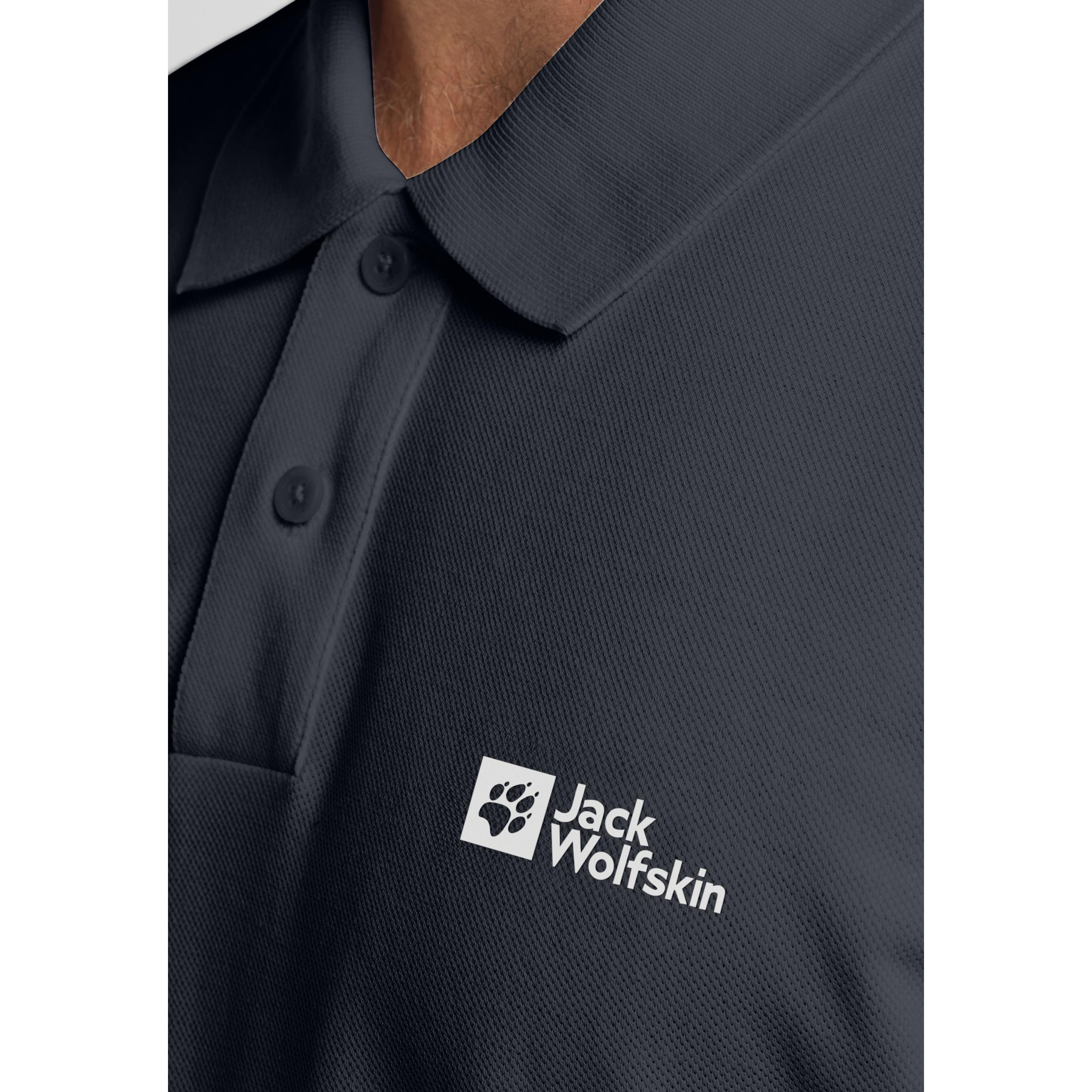 Thumbnail - Jack Wolfskin, Herren, Shirt, Essential Polo M, Blau, (S)