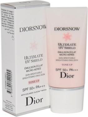 Actual product image Dior Diorsnow Uv Shield Emulsion Tone Up Spf 50 - 30ml (Sun cream face, SPF 50, 30 ml)