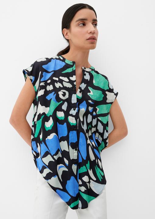 Immagine prodotto s.Oliver Bluse Satinbluse mit Allover-Muster (36)