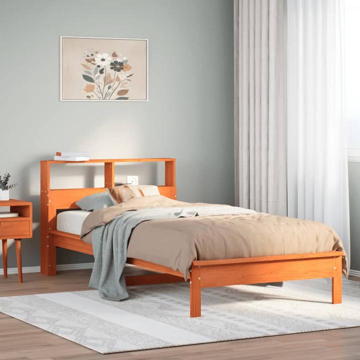 Image du produit vidaXL Bett mit Regal (100 x 200 cm)