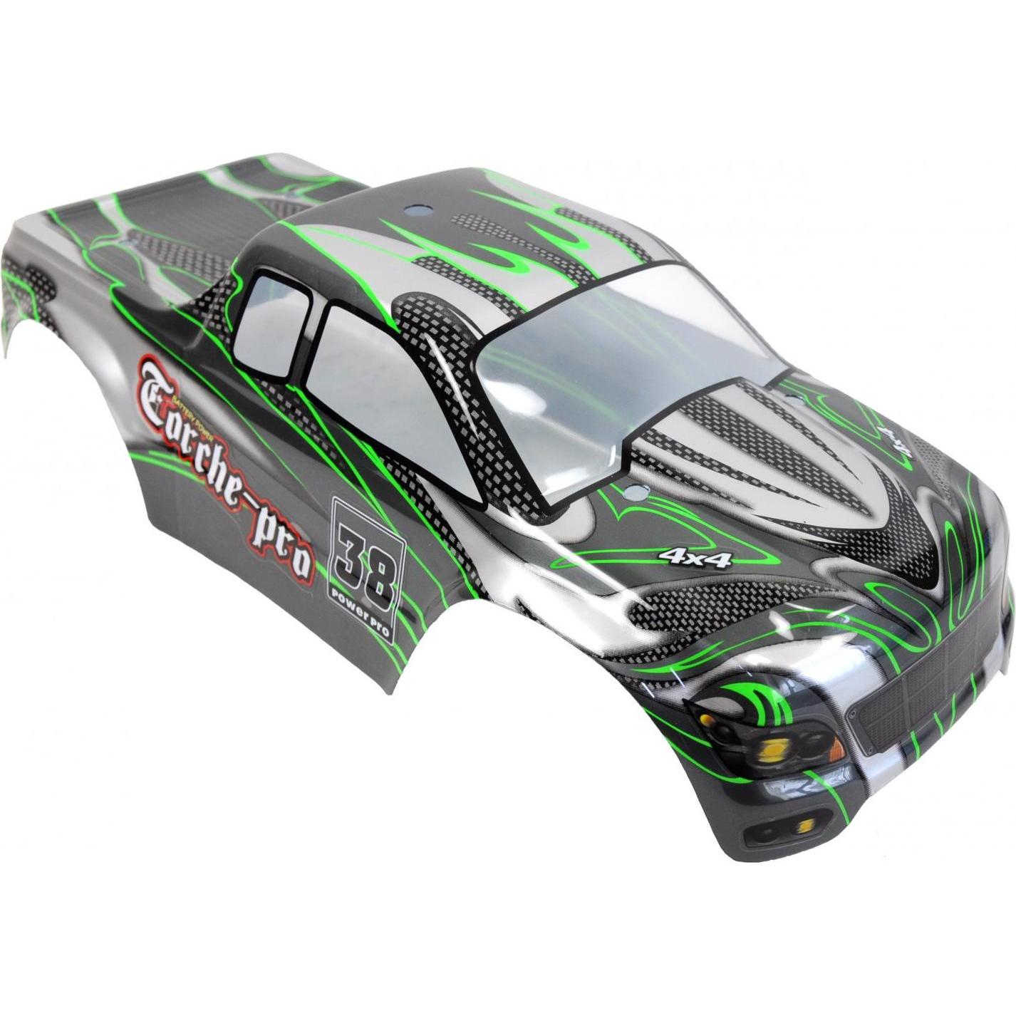 Amewi Corpo Torche Pro MT verde 1:10, pronto per la verniciatura