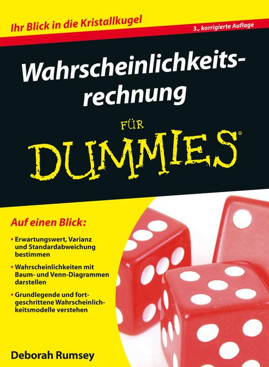 Produktbild Wahrscheinlichkeitsrechnung für Dummies (Deutsch, Deborah Rumsey, 2016)