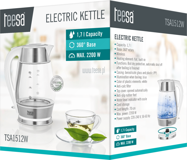 Produktbild Teesa Wireless kettle (1.70 l)