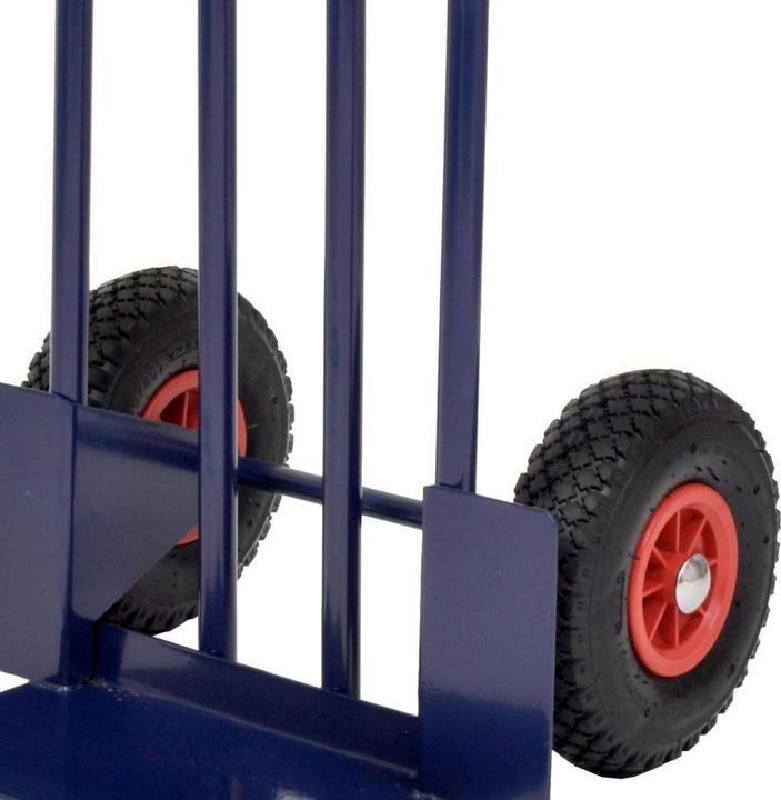 Actual product image FORT Sack truck Steel transport truck in blue, 40x115 cm, tyres: pneumatic tyres (200 kg)