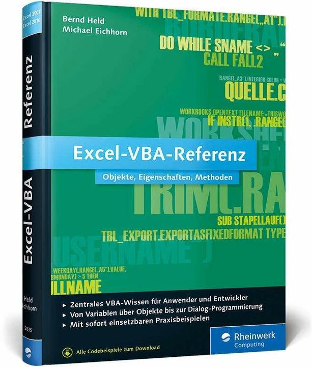 Produktbild Excel-VBA-Referenz - Objekte, Eigenschaften, Methoden (Deutsch, Bernd Held, 2015)