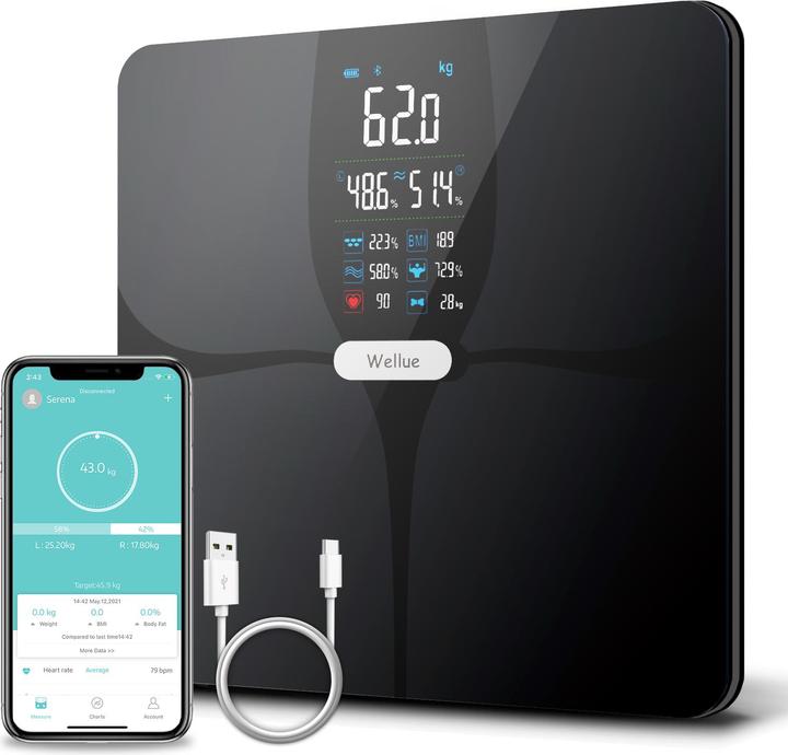 Actual product image ViatomTech Lescale Mat (F6) Bluetooth Weight Scale