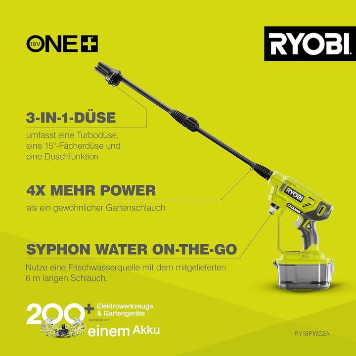 Image du produit Ryobi Slėginis ploviklis (Fonctionnement sur batterie)