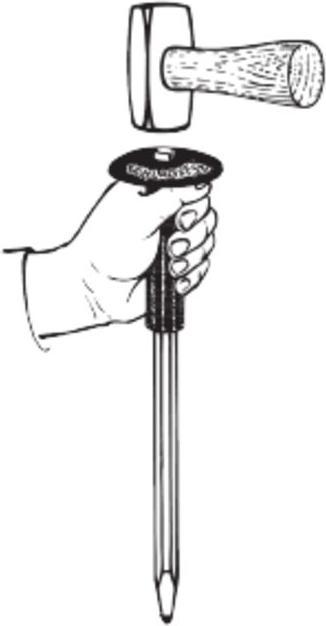 Productafbeelding Peddinghaus Beitel handbeschermer lengte 120 mm plastic voor platte ovale en achthoekige beitels (120 mm)