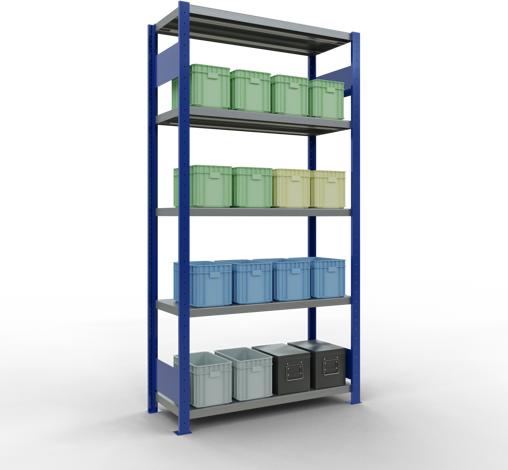 Actual product image Schulte Lagertechnik MULTIplus250 basic racking system with length ledgers