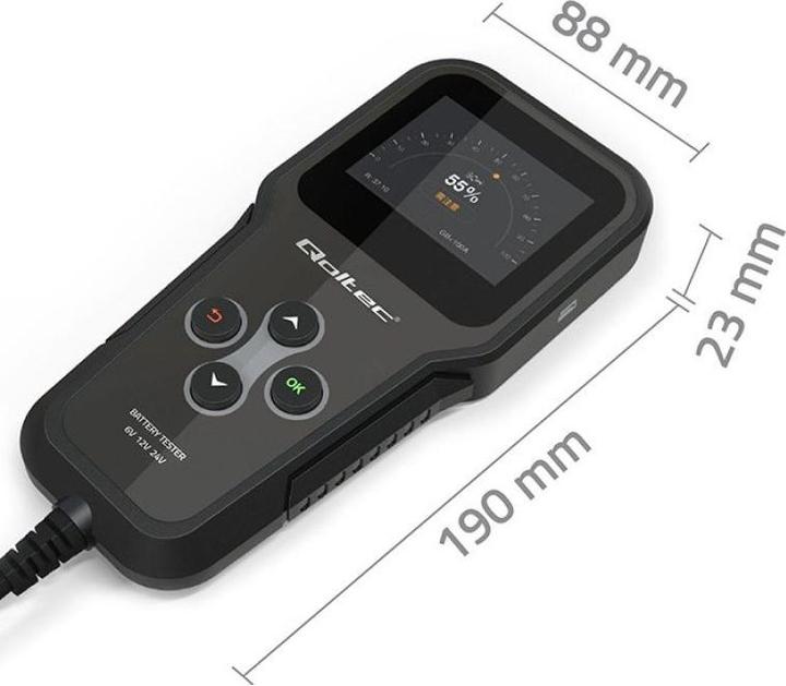 Image du produit Qoltec Digitaler Batterietester 3in1 mit LCD 6V