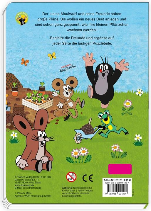 Actual product image Puzzle book Playbook Mole (German)