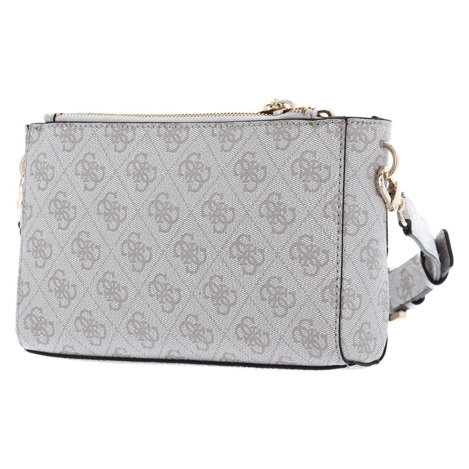 Guess, Damen, Handtasche, Didi Mini Double Compartment Top Zip, Beige
