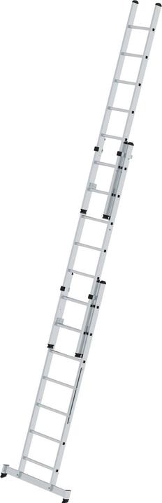 Produktbild Munk Mehrzweckleiter 3-teilig mit nivello-Traverse 3x9 Sprossen (Mehrzweckleiter, 277.50 cm)