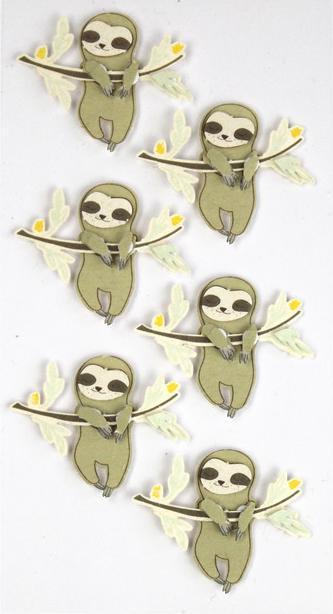 Artoz Adesivo per opere d'arte 3D: bradipo (6 Adesivo)