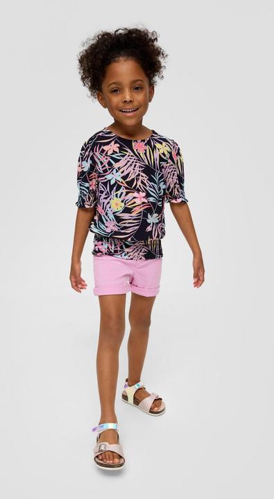 Produktbild S.Oliver Bluse Kurze Viskosebluse mit Smok-Detail (98)