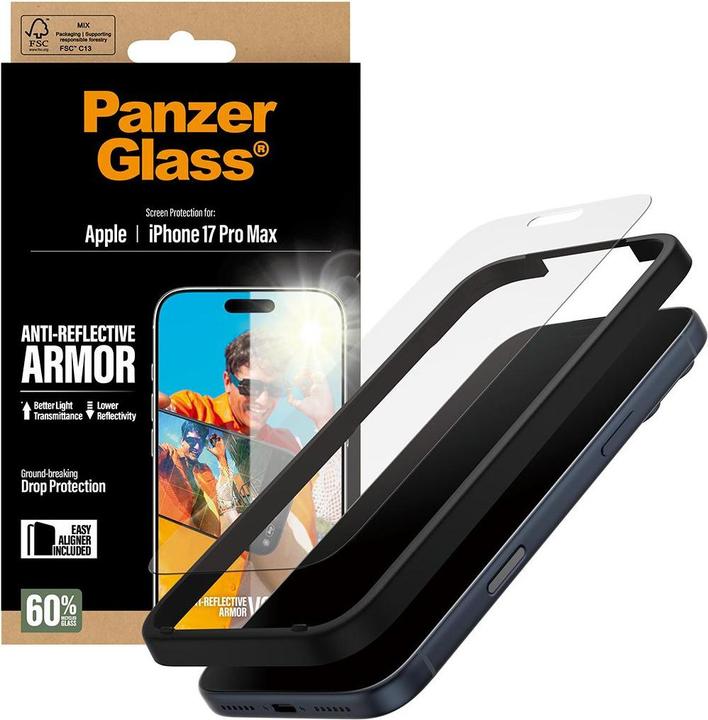 Actual product image PanzerGlass Anti-Reflective Armor (1 pcs., Apple iPhone 17 Pro Max)