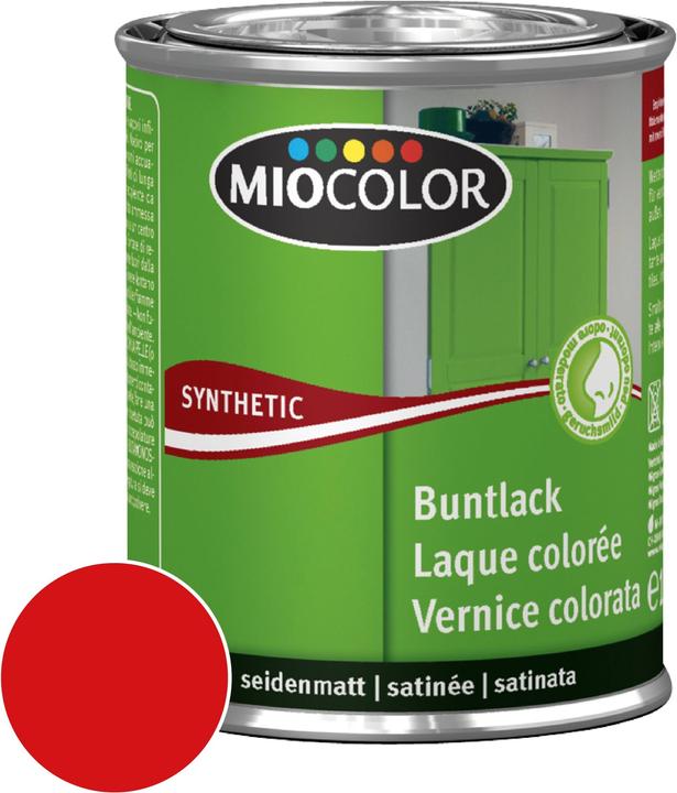 Image du produit Miocolor Synthetic Buntlack seidenmatt (Rouge flammes, 0.75 l)
