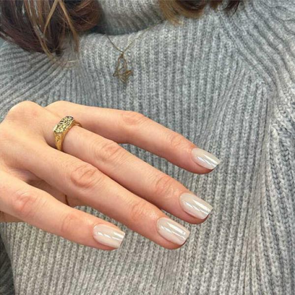 Actual product image MoYou London Soft Gel Press-Ons Porcelain Drip (Artificial nails, Porcelain Drip)