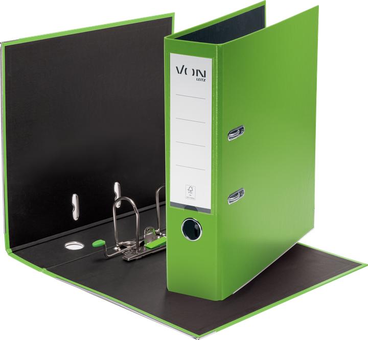 Produktbild von Ordner mit PP/Papier, 8 cm, Grün (A4, 80 mm, 1 Stk.)