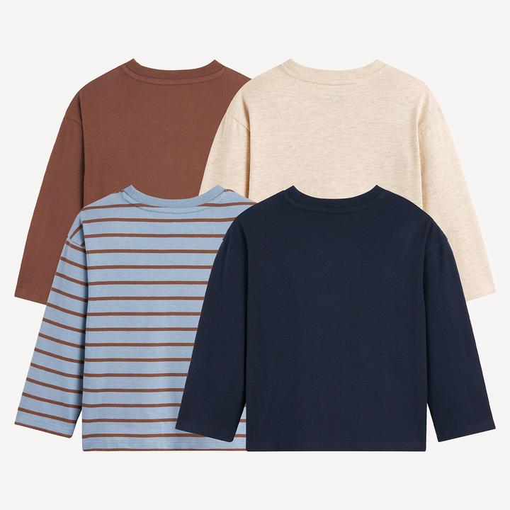 Produktbild La Redoute Collections 4er-Pack Langarm-Shirts (104)