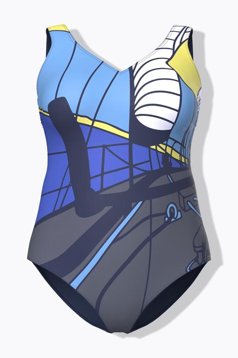 Actual product image Ulla Popken Sailing Deck Swimsuit (54)