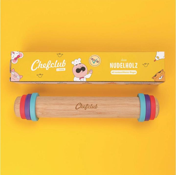 Image du produit Chefclub Rouleau à pâtisserie avec anneaux en silicone