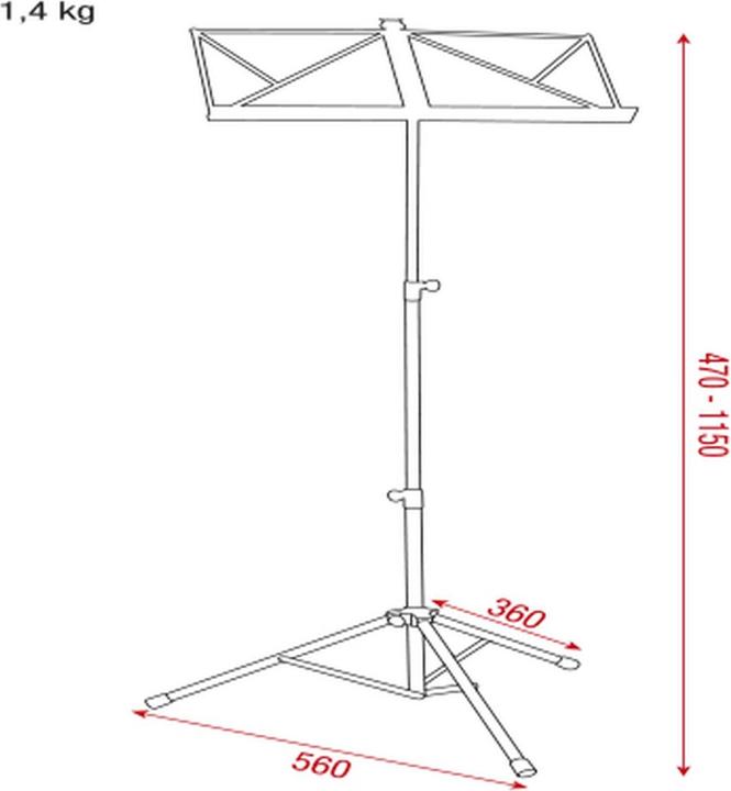 Produktbild DAP-Audio Music Stand incl bag