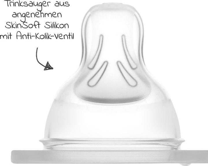 Actual product image MAM Babyflaschen Glas-Flasche 2er Pack Feel Good 170 ml - Silikon (170 ml)