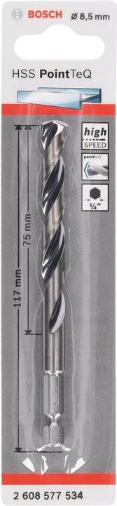 Actual product image Bosch Professional Zubehör HSS PointTeQ hexagonal drill 8.5 mm (8.5 mm)