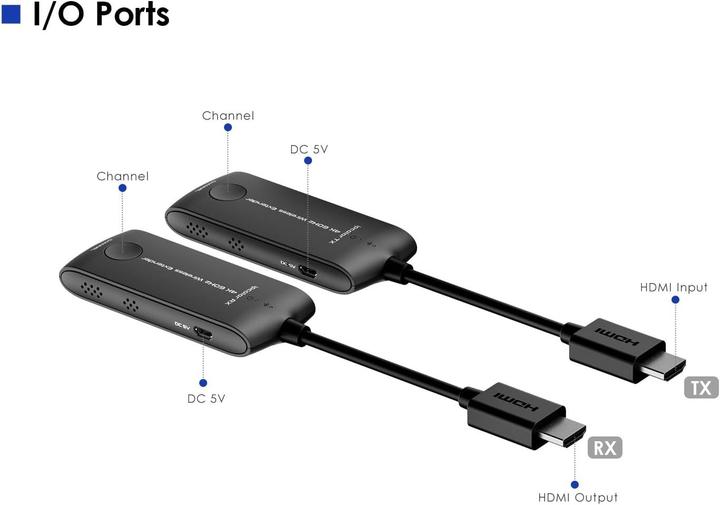Image du produit Digitus PremiumCord 4K@60Hz HDMI Wireless extender na 20m