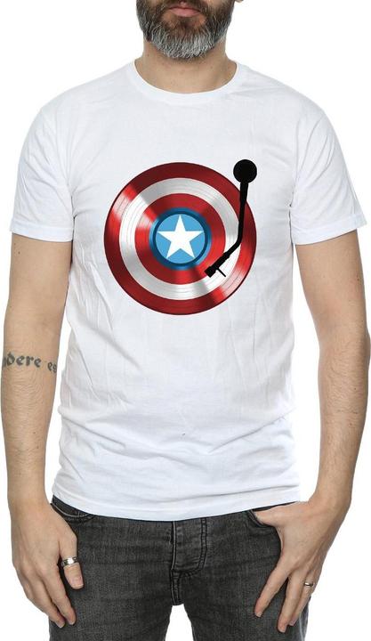 Produktbild Captain America Plattenspieler TShirt (S)