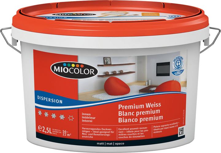 Produktbild Miocolor Dispersion Premium (Weiss, 2.50 l)
