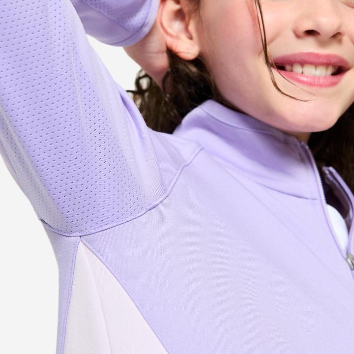 Immagine prodotto Decathlon Trainingsjacke Mädchen tailliert - helllila/dunkellila