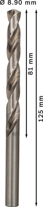 Image du produit Bosch Professional Zubehör Foret hélicoïdal PRO Metal HSS-G, 8,9 x 81 x 125 mm (8,9 mm)