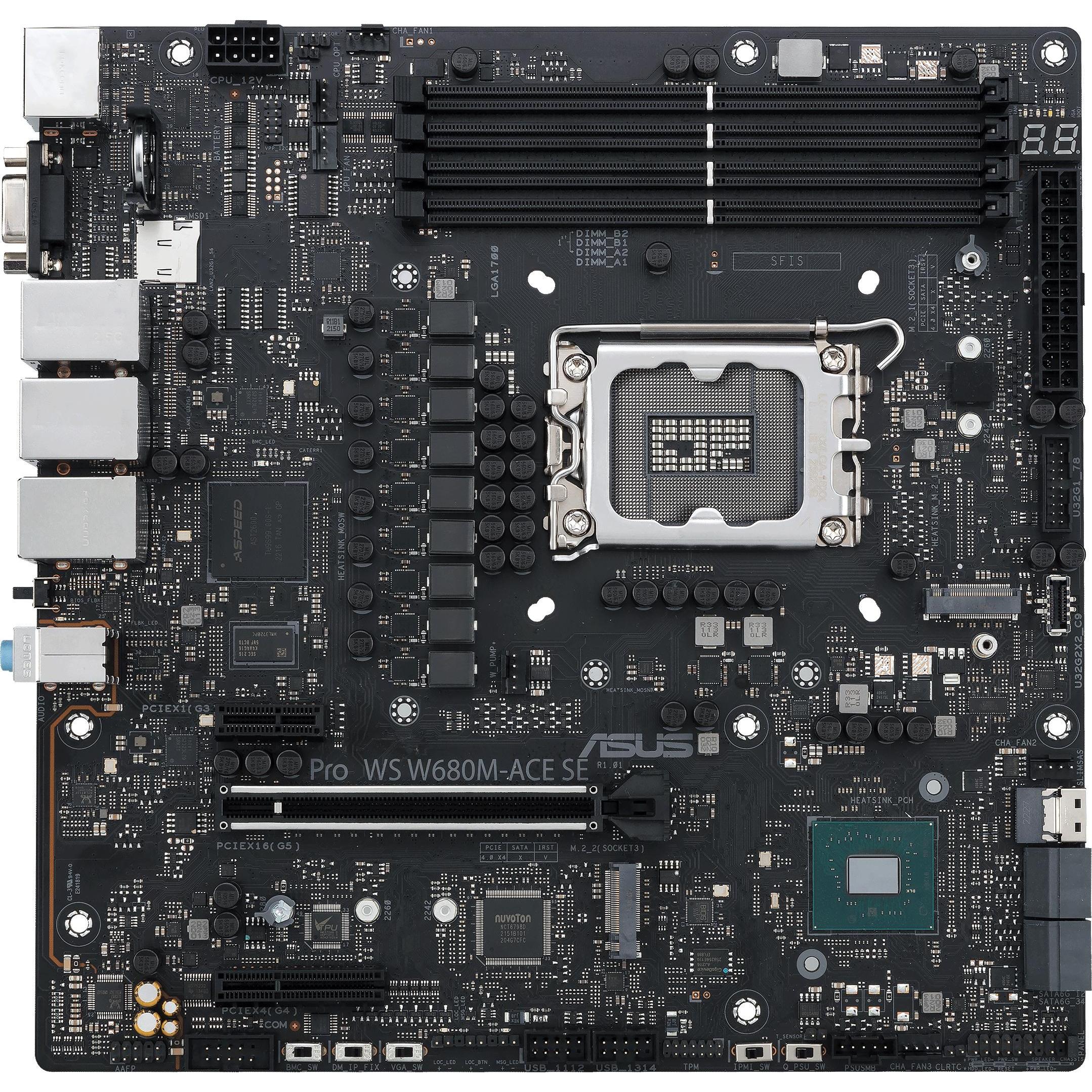 ASUS Pro WS W680M (LGA 1700, Intel W680, mATX), Mainboard