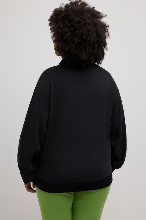 Produktbild Ulla Popken Sweatshirt, Kängurutasche, Oversized, Stehkragen, Langarm (50, 52)