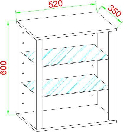 Actual product image VCM Glasol (60 x 52 x 35 cm)