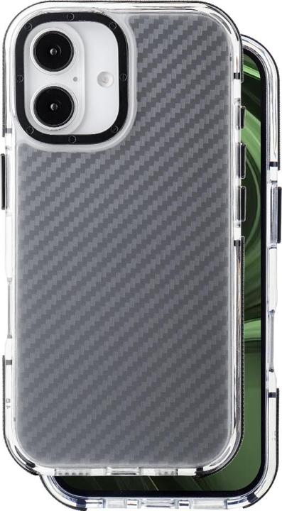 Produktbild OEM Acryl Carbon Hülle für iPhone 16 6,1" schwarz (Apple iPhone 16)