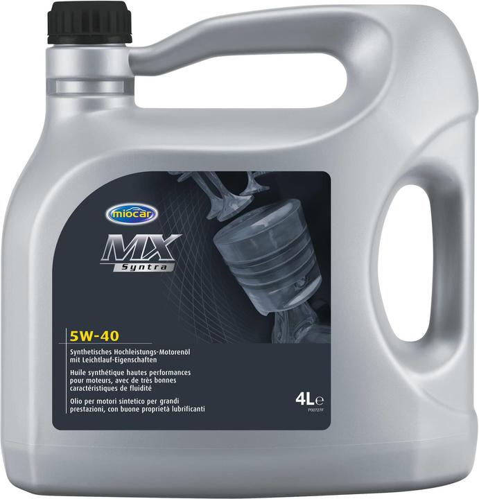 Produktbild Miocar Motorenöl MX Syntra 5W-40 (4 l, SAE 5W-40)