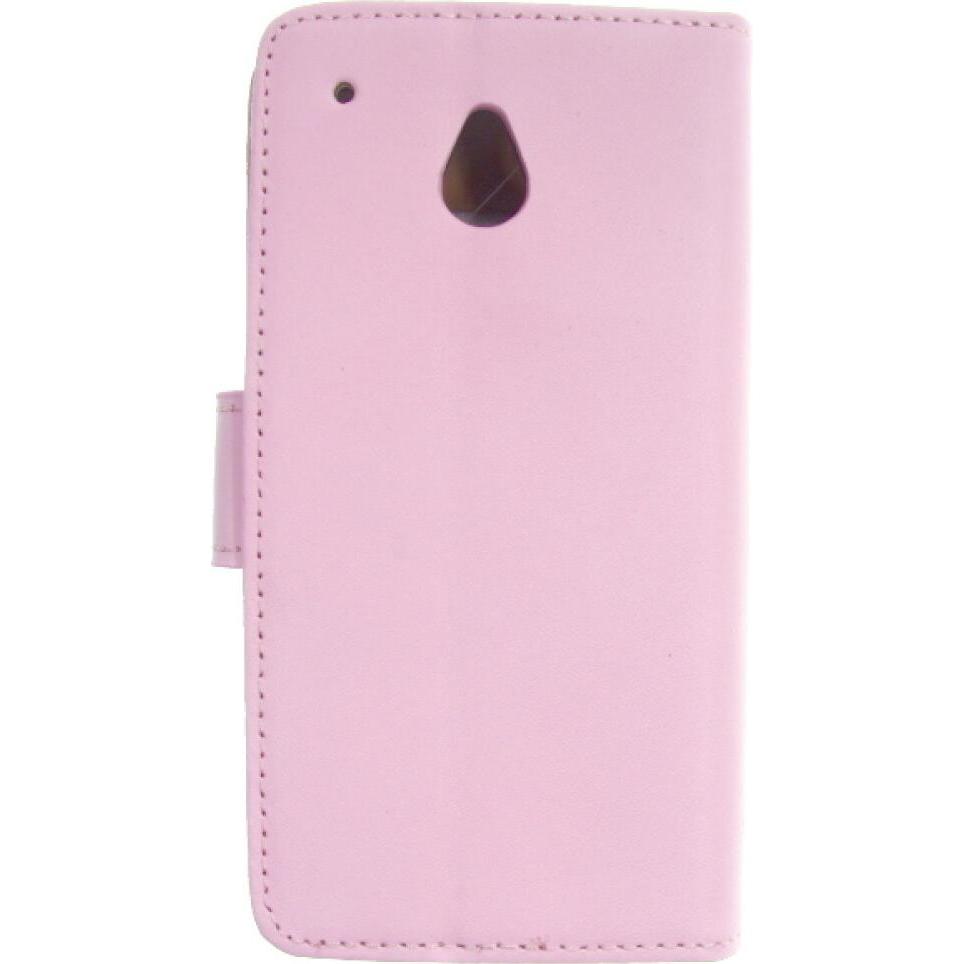 Thumbnail - OEM Slim Leder Book Case für HTC M4 mini - rosa 4250710542529 (HTC One Mini), Smartphone Hülle, Rosa