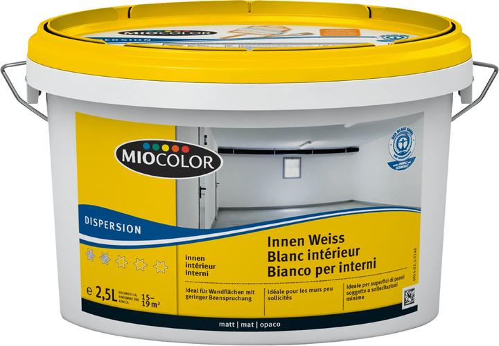 Image du produit Miocolor Dispersion pour l’intérieur (Blanc, 2.50 l)
