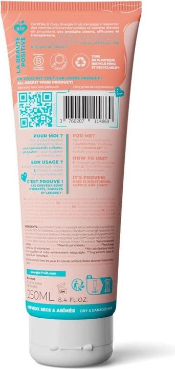 Immagine prodotto Energie Fruit - Shampooing Soin 0% Solfati Méga-Hydra (250 ml)