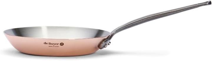 Produktbild de Buyer Inocuivre Bratpfanne mit Gusseisengriff (Bratpfanne, Edelstahl, Kupfer, 20 x 8.80 cm)
