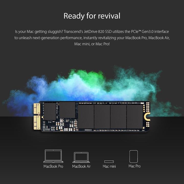Produktbild Transcend JetDrive 820 (480 GB, M.2 2280)