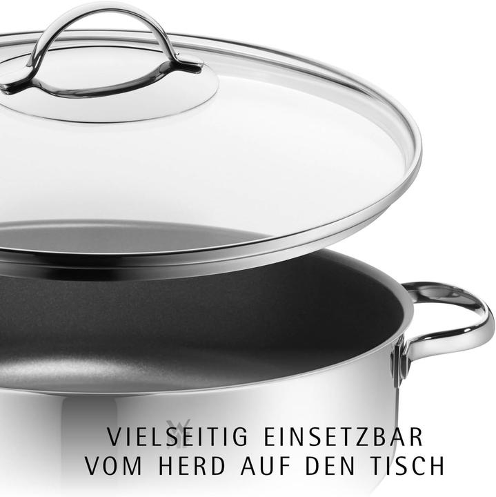 Immagine prodotto WMF Brasiera Devil (761406380), acciaio inox, rivestimento antiaderente - PTFE (Pirofila + casseruola, Acciaio inossidabile, 28 x 9 cm)