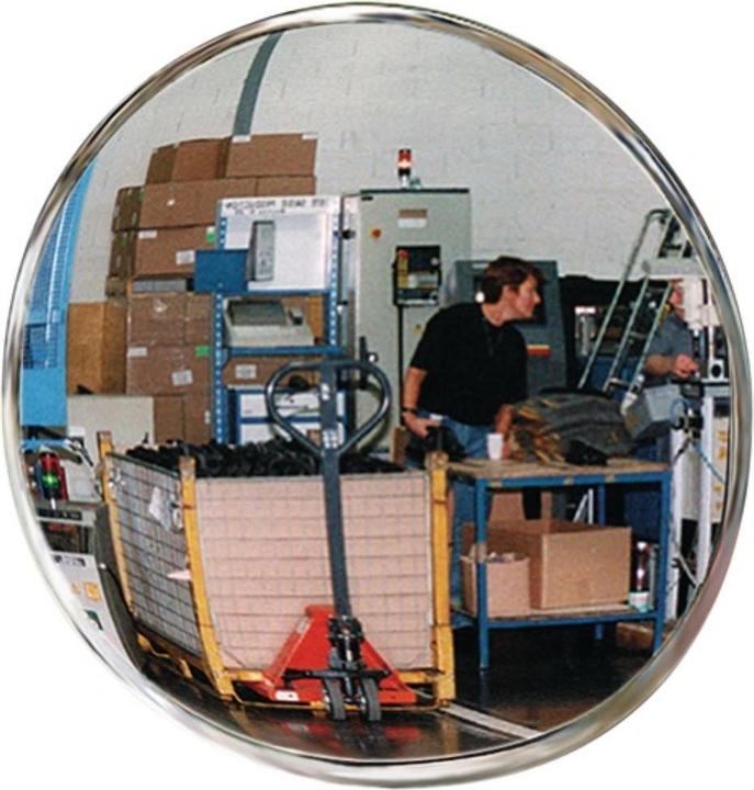 SPL Specchio di controllo/sicurezza D.400mm backw.blackm.bracket 4m