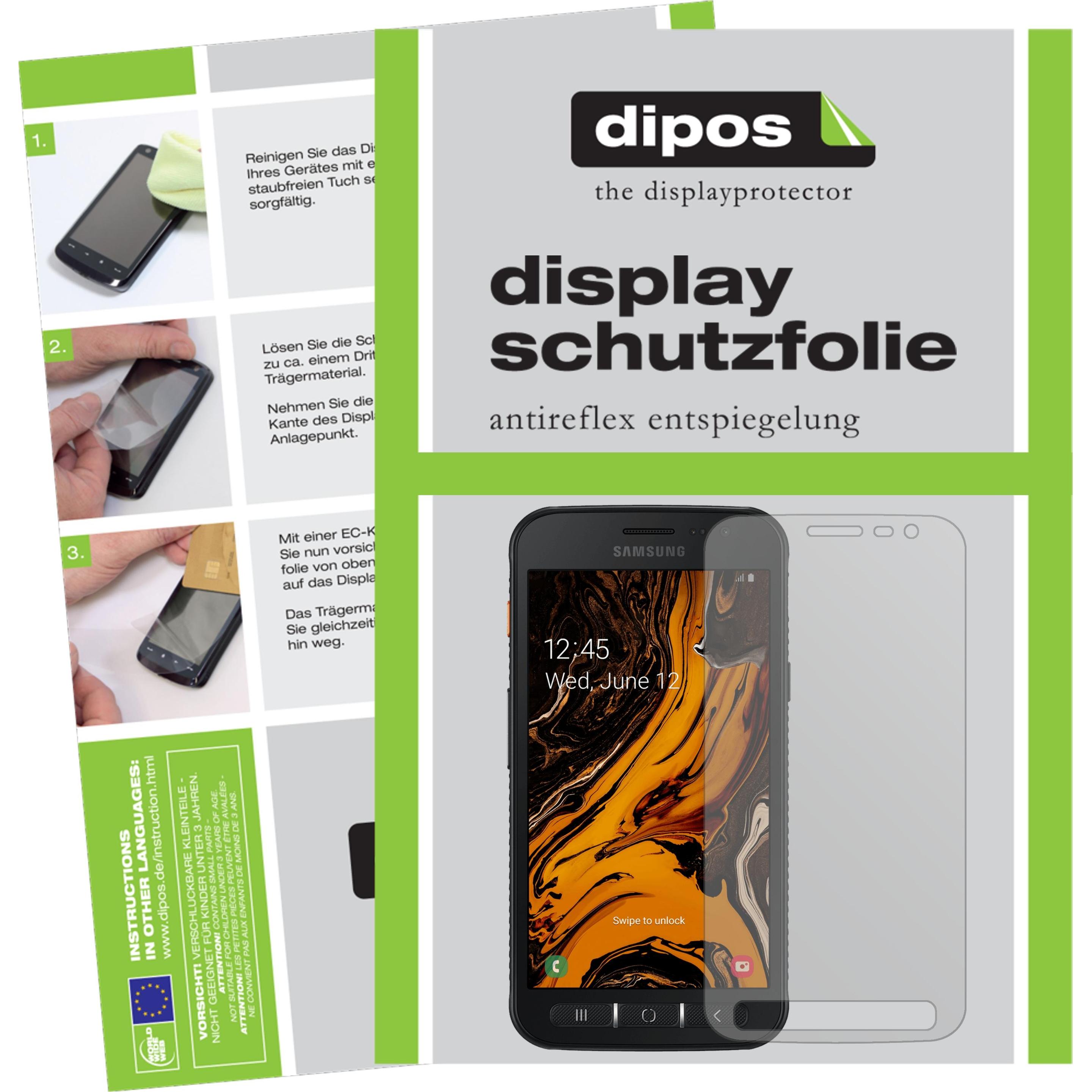 Dipos Displayschutzfolie Antireflex (2 Stück, Samsung Galaxy S21), Smartphone Schutzfolie, Transparent