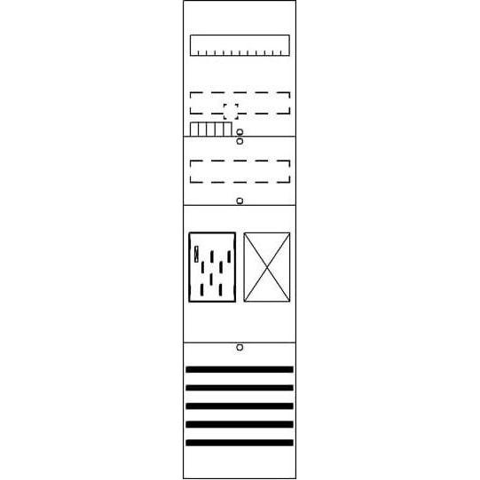 Striebel & John, Verteilerschrank Zubehör, Zählerfeld