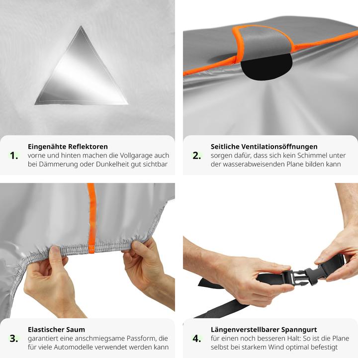 Immagine prodotto tectake Telo copriauto antigrandine impermeabile, traspirante